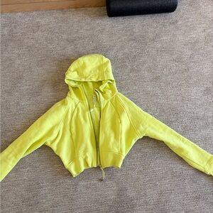 Lululemon Athletica Neon Yellow Hoodie